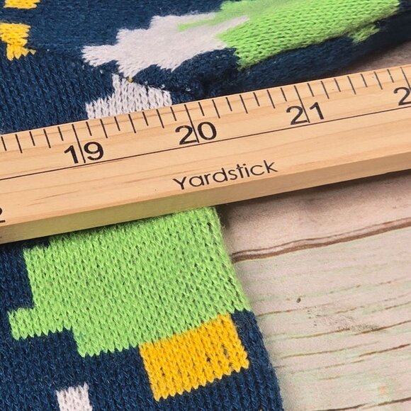 Sir Meows a Lot Womens Large Holiday Sweater Blue W/ Festive Pattern By Denis - Picture 7 of 8